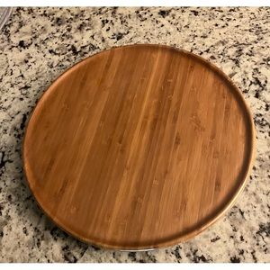 BAMBOO LAZY SUSAN TRAY 14” NIB
